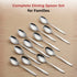 Vinod Florence Stainless Steel Dessert Spoon Set of 12 Piece Heavy Gauge Steel Mirror Finish Rust Free Tough Strong and Durable