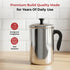 Vinod Stainless Steel Aqua Jug Covered 2200 ml with Highest Grade Stainless Steel Mirror Finish Strong and Durable Build Rust Free