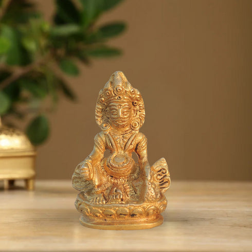 Brass Kuber Maharaja Statue 0.22Kg