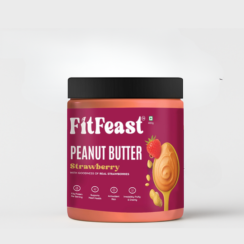 Fitfeast Strawberry Peanut Butter 400g