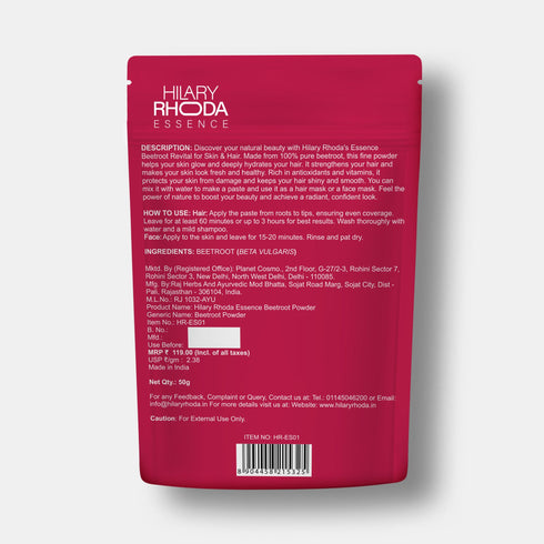 Hilary Rhoda Essence Beetroot Powder For Skin & Hair