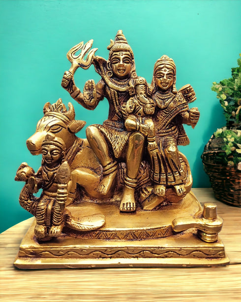 Tamas Brass Shiv Parivar Statue
