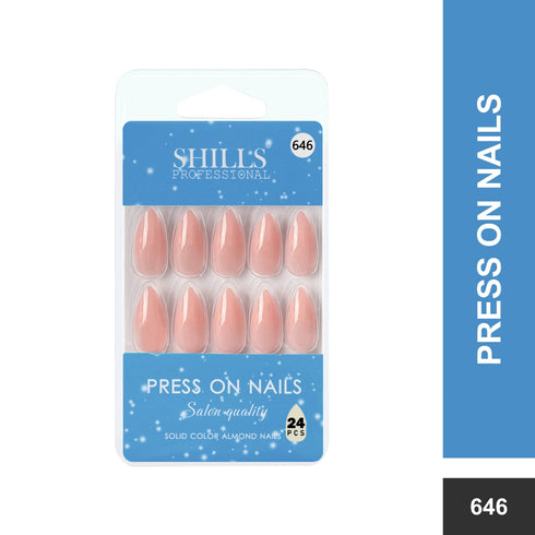 Shills Professional Glossy Solid Color Nails Sharp Almond(SPN631-SPN656)