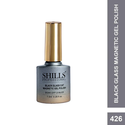 Shills Professional Black Glass Cat Magnetic Gel Polish