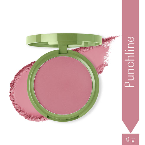 LoveChild Punchline | Cheek Flick Mattifying Powder Blush Reddish Pink