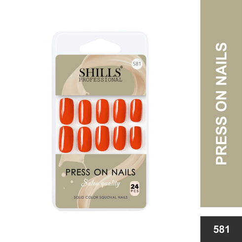 Shills Professional Glossy Solid Color Nails Square(SPN579-SPN604)