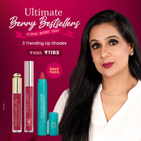 Parul Garg Beauty Ultimate Berry Bestsellers Trio Pack