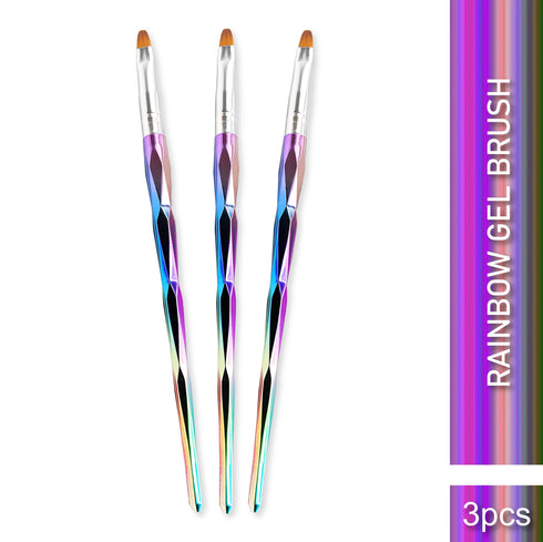 Shills Professional Nail Metal Rainbow Brush