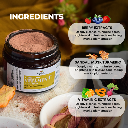 Tvishi Skincare Vitamin C Glow Face Mask