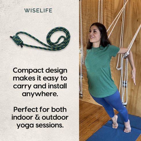 Wiselife Iyengar Yoga Rope 8FT