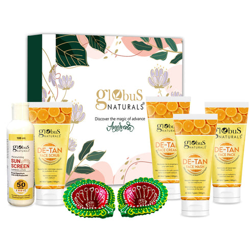 Globus Naturals De-Tan Diwali Glow Gift Box Set of 5
