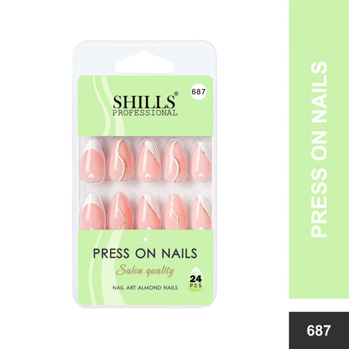 Shills Professional Nail Art Nails Short Almond(SPN687-SPN690)