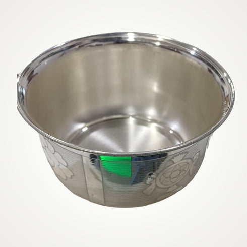 Pure Silver Sankha Chakra Design Bowl 109 grams
