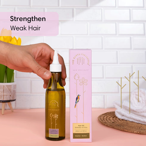 Theearthcollective in Shikakai Oil Plus Hair Oil For Breakage Prone Hair Sesame & Brahmi