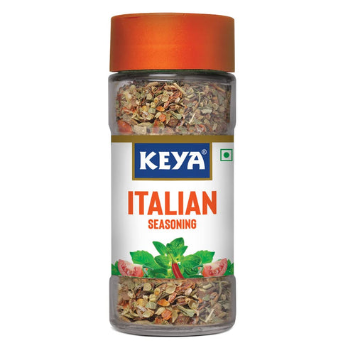 Keya Italian Seasoning All Natural & Healthy Italian Spice Blend for Pizza Pasta Glass Bottle Premium Herbs and Spices