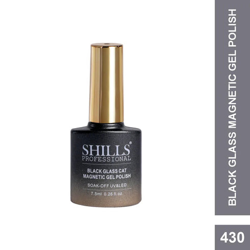 Shills Professional Black Glass Cat Magnetic Gel Polish