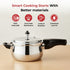 Vinod Doniv Titanium Triply Stainless Steel Pressure Cookers 5 Ltr Outer Lid Induction Friendly
