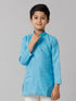 Ramraj Cotton Boys Fantastic Kurtha Full Sleeves Blue FS4
