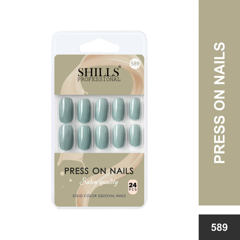 Shills Professional Glossy Solid Color Nails Square(SPN579-SPN604)