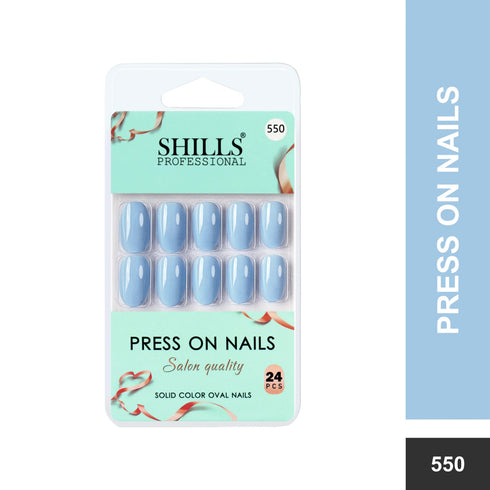 Shills Professional Glossy Solid Color Nails Oval(SPN527-SPN552)