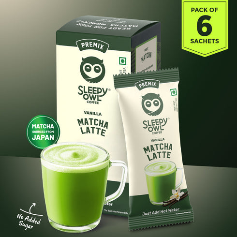 Sleepy Owl Coffee Vanilla Matcha Latte Premix