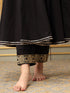 Pomcha Jaipur Saadgi Sunheri Lace Black Anarkali Set