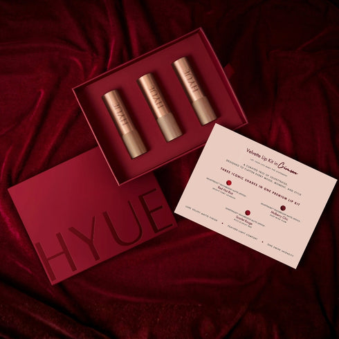 HYUE Velvette Lip Kit | Crimson