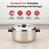 Vinod Stainless Steel Hot Casserole 2000 ml Highest Grade Steel Insulated Mirror Finish Rust Free Dishwasher Safe Easy to Carry