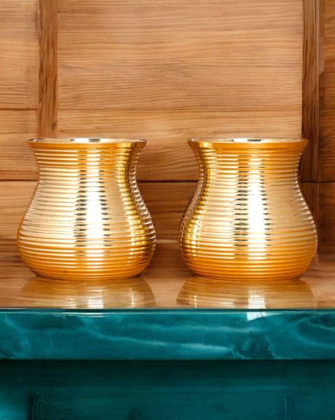 Tamas Brass Matki Shape Glasses