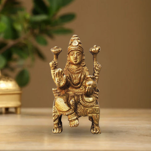 Goddess Brass Laxmi idol 0.15Kg