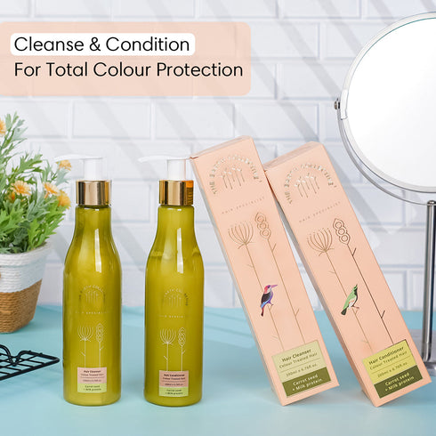 Theearthcollective in Combo Colour Treated Hair Hair Cleanser & Conditioner Pack