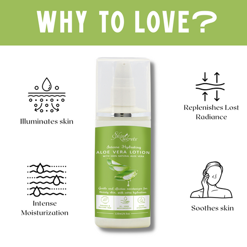Skin Secrets Aloe Vera Lotion for Hydrated & Plump Skin