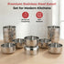 Vinod Stainless Steel Vati Katori Set of 12 Pieces 300 ml Highest Grade Steel Tough and Strong Dishwasher Safe Rust Free