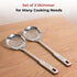 Vinod Stainless Steel Queens Skimmer Slotted Spoon Set of 2 38.5 cm Highest Grade Stainless Steel Rust Free Dishwasher Safe No 2
