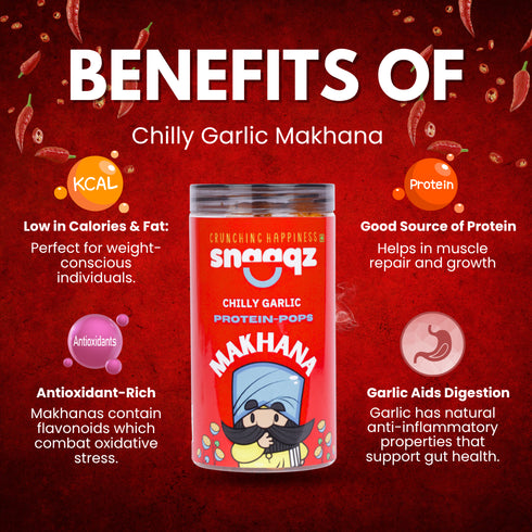 SNAAQZ Chilly Garlic Makhana