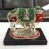 Aluminium Showpiece Cow & Calf Statue Gift Set