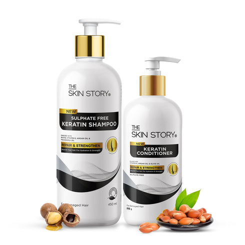The Skin Story Sulphate Free Shampoo & Conditioner For Dry & Damaged Hair