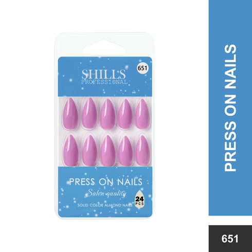 Shills Professional Glossy Solid Color Nails Sharp Almond(SPN631-SPN656)