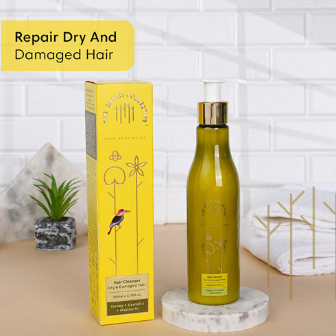Theearthcollective in Dry & Damaged Hair Cleanser Shampoo Honey Centella and Mandarin