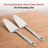 Vinod Stainless Steel Cake Desserts Server Set of 2 Highest Grade Stainless Steel Mirror Finish Rust Free Dishwasher Safe