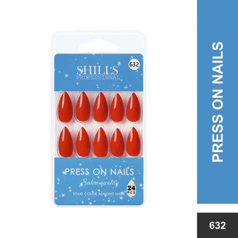 Shills Professional Glossy Solid Color Nails Sharp Almond(SPN631-SPN656)