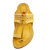 Vhaanfootwear Single wadi Yellow Pure Leather Kapashi Kolhapuri Chappal For Men Vhaan