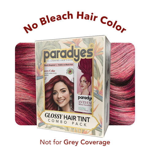 Paradyes Cherry Coke Glossy Hair Tint with Anti Fade Wine Conditioner