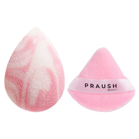 Praush 1 Celestial Super Soft Sponge + 1 Soft Focus Powder Pizza Puffs Medium