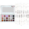 Praush Eyeshadow Palette + Eye Brush Set (15 pcs) Bundle