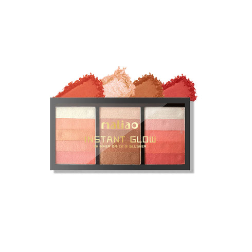 Maliao Instant Glow Shimmer Brick & Blusher Palette