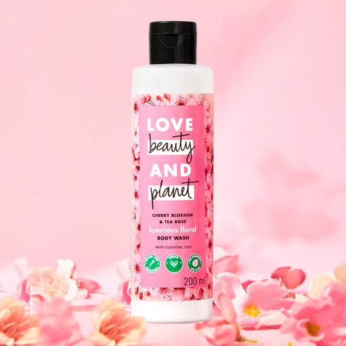 Love Beauty And Planet Cherry Blossom and Tea Rose Body Wash