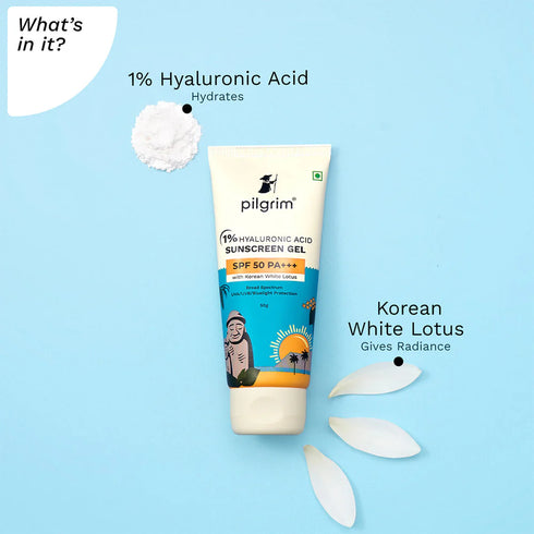 Pilgrim 1% Hyaluronic Acid Sunscreen Gel