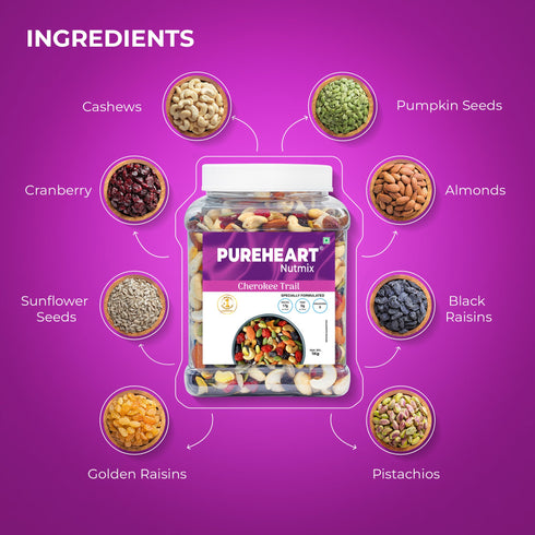 Cherokee Trail Mix Natural Premium Mix Nuts - Combination