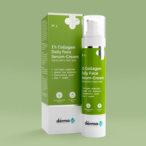 The Derma co 1% Collagen Daily Face SerumCream with Green Tea & Hyaluronic Acid